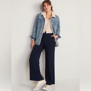 ✨NWOT! Navy High-Waisted PowerSoft Wide-Leg Pants for Women-